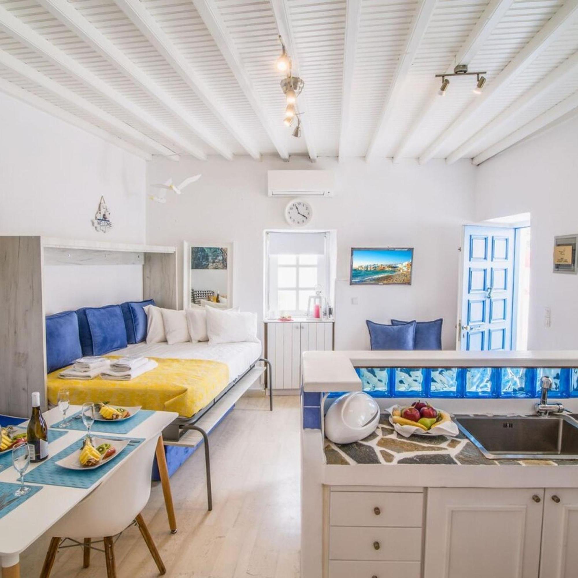 Апартаменты Like A White Seagull In Mykonos! Mykonos Town Экстерьер фото